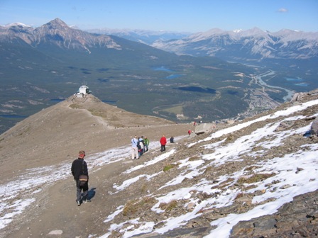 Climbing mount Whistler